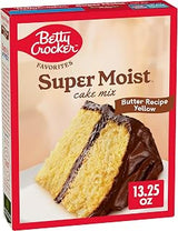 Betty Crocker Butter Recipe, Super Moist, Yellow Cake Mix, 13.25 oz