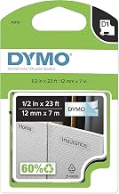 All-Purpose Labels for DYMO XTL Label Makers, Black on White, 1/4", 1 Roll (1868751)
