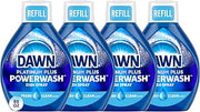 Dawn Powerwash Spray Refill, Dish Soap, Dishwashing Liquid, Cleaning Supplies, Fresh, 4 Refill, 21.5 Fl Oz
