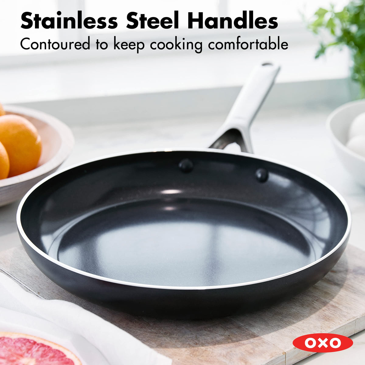 OXO Black / 12" Frying Pan Skillet / Agility Skillets