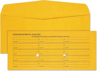 Quality Park 63262 Light Brown Kraft Interoffice Envelope, 11, 4 1/2 x 10 3/8, 500/Box