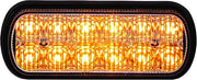 Buyers Products 8891600 Dual Row LED Strobe Light, Amber, 5.5 Inch, 12 LEDs w/ 12 Flash Patterns, Warning Lights For Trucks, Trailers & Utility Vehicles