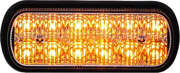 Buyers Products 8891600 Dual Row LED Strobe Light, Amber, 5.5 Inch, 12 LEDs w/ 12 Flash Patterns, Warning Lights For Trucks, Trailers & Utility Vehicles
