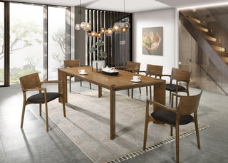Edelman - Mid-Century Modern Walnut Dining Table by Limari Home – Rubberwood, Walnut, Model LIM-85579