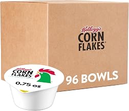 Kellogg's Corn Flakes, Breakfast Cereal, Original, .75oz (96 Count)