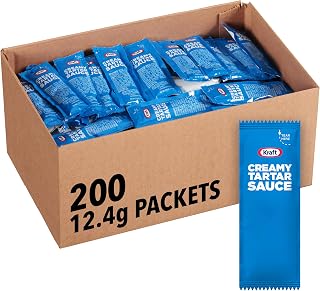 Kraft Creamy Tartar Sauce, 200 per Case, Single Serve 12.4g Packet