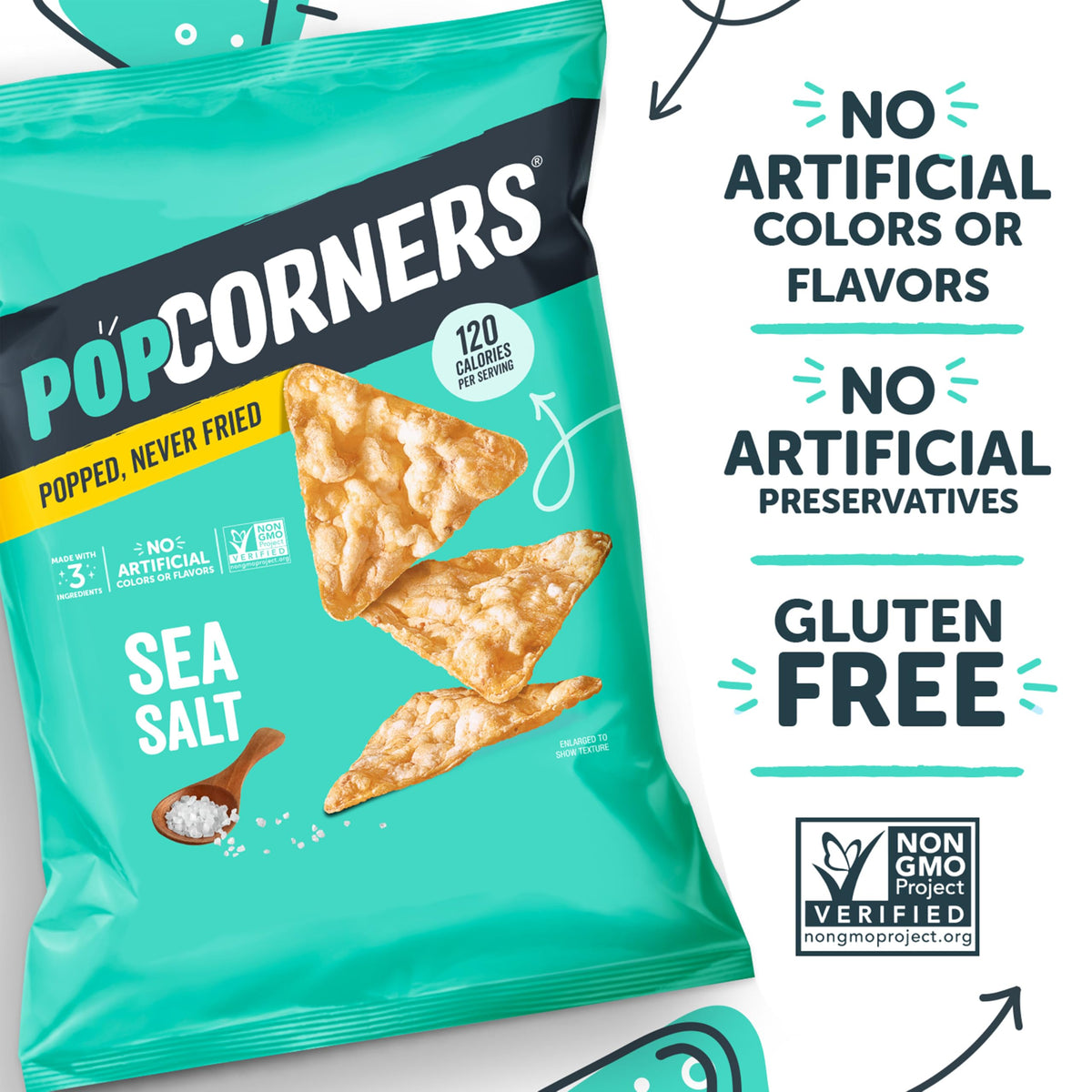 Popped Corn Snack Chips by Popcorners – 5 Ounce (Pack of 1)