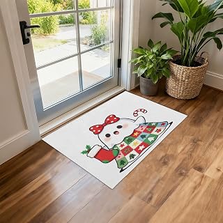 JUNZAN Soft Faux Lambskin Plush Non Slip Rubber Back Floor Rug One Size