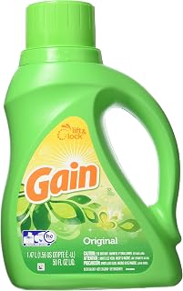 Gain Liquid Detergent Original Scent 50 Ounce (2 Pack)