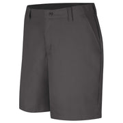 womens Plain Front Work shorts by Red Kap – 22, Polyester, Charcoal, Model PT27CH 22 08