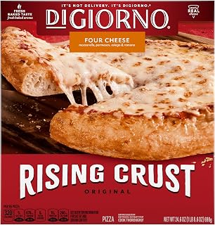 DiGiorno Four Cheese Rising Crust Frozen Pizza, 24.6 oz