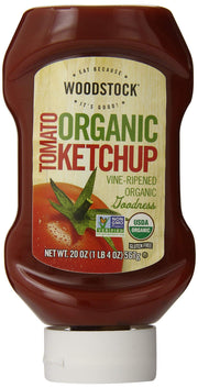 Woodstock Organic Tomato Ketchup - Case of 12 - 20 oz. by Woodstock Farms – 1.25 Pound (Pack of 12), Pack of 12, Model 042563007430