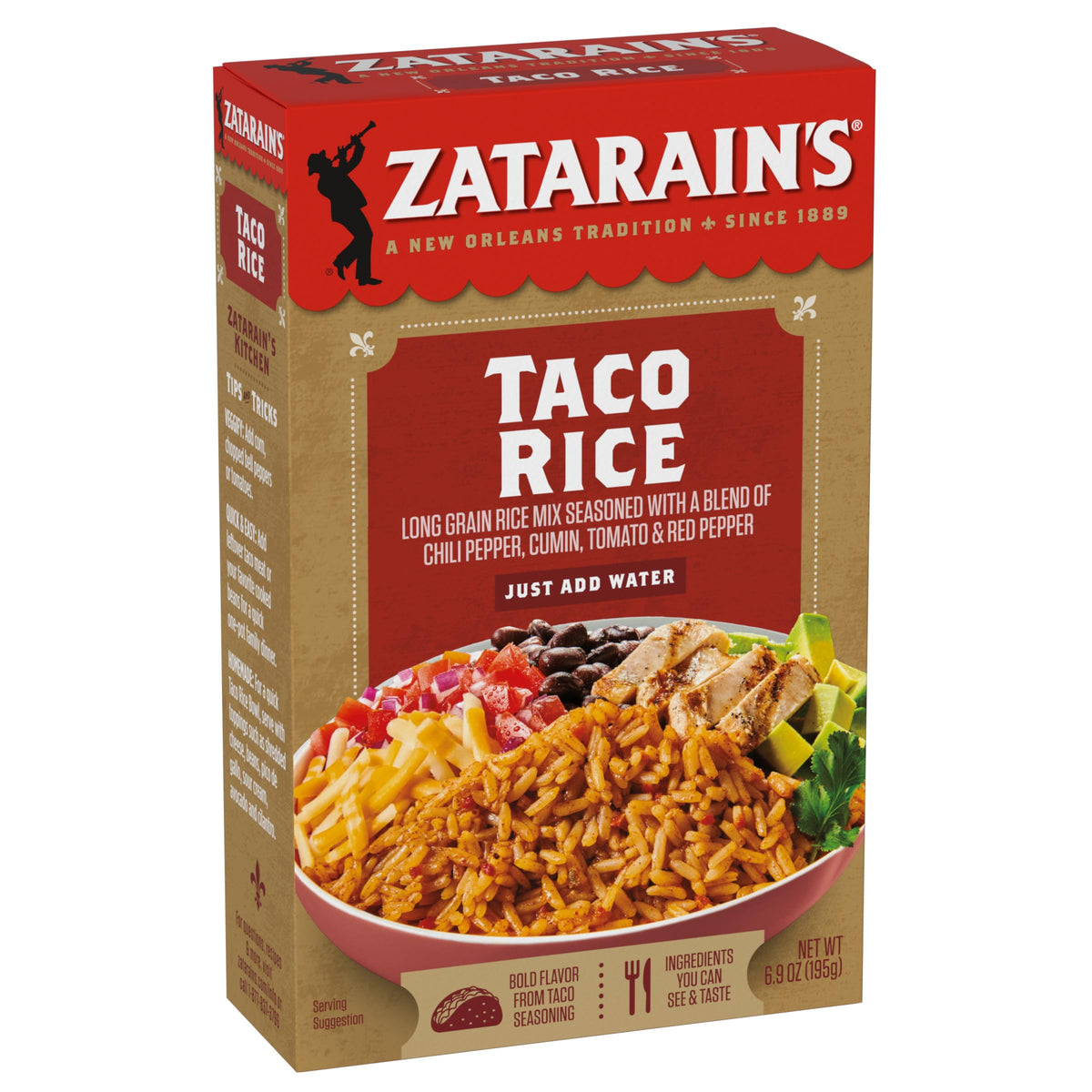 Taco Rice by Zatarain's – 6.9 Ounce (Pack of 12), Pack of 12
