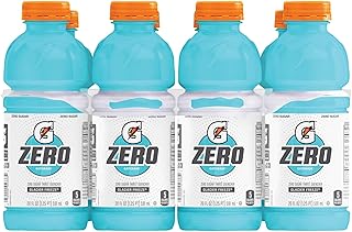 Gatorade Zero Sugar Thirst Quencher, Glacier Freeze, 20 Ounce, 8 Count (Pack of 3)