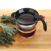 TOZNKKI Fat Separator with Bottom Release, 4 Cup Capacity, Clear