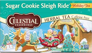 Celestial Seasonings Herbal Tea, Sugar Cookie Sleigh Ride, 18 Count