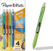 Paper Mate InkJoy Gel Pens, Tropical Vacation Colors, Medium Point (0.7mm), Retractable, 4 Count