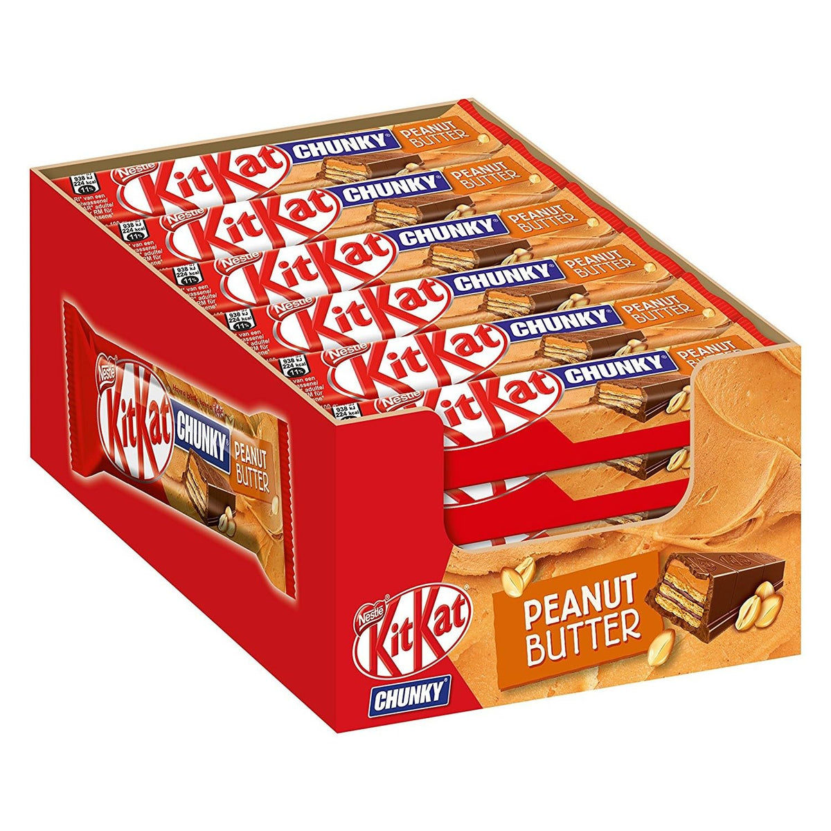 KitKat Chunky Peanut Butter 24 Pieces (1008g) by Kit Kat – 1.48 Ounce (Pack of 24), Pack of 24, Model 12270334