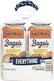 Thomas' Everything (Club Pack) Bagels, 2 packs, 36 oz