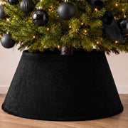 Skylety Velvet Tree Collar, 24 Inch Diameter, Black