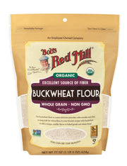 Organic Buckwheat Flour by Bob's Red Mill – 22 Ounce (Pack of 4), Pack of 4, Model P101031