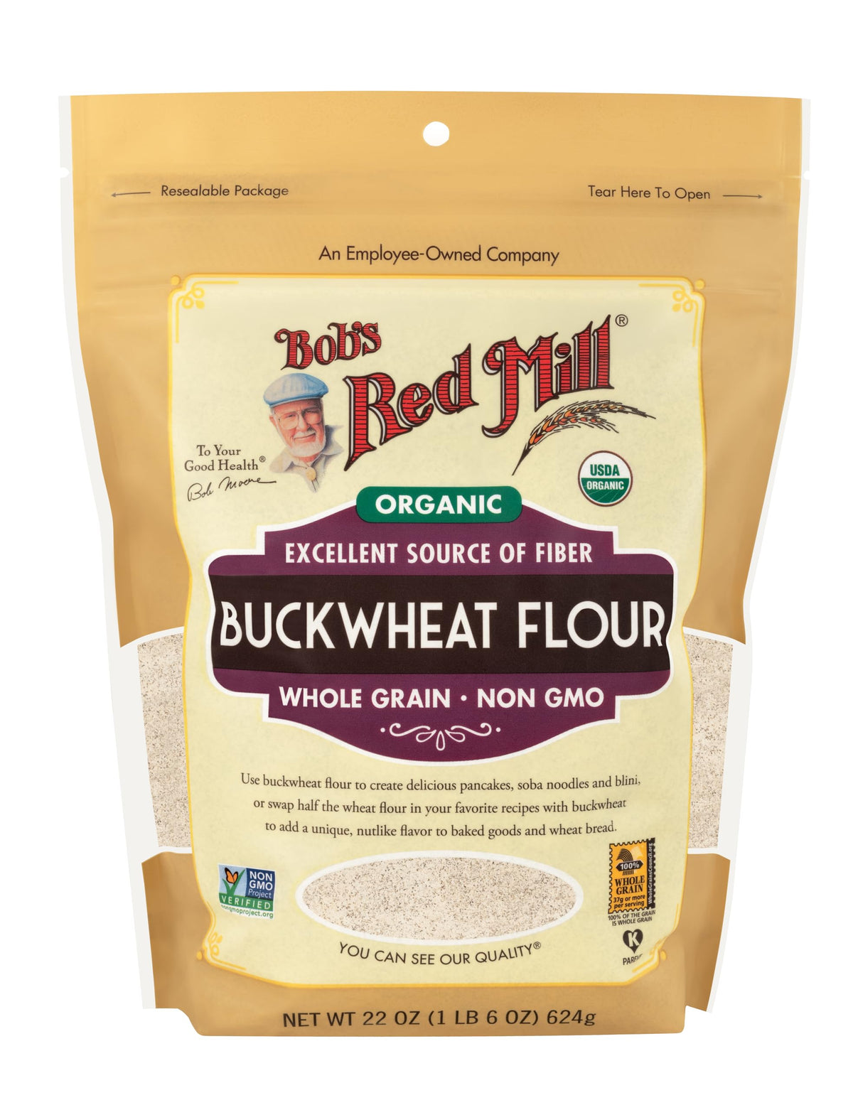 Bob's Red Mill 22 Ounce (Pack of 4) / VO / 1 Wheat Flours & Meals