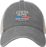 Curtis Sliwa for Mayor New York City Hat 2026 New York Election Golf Dad Hats Denim Mesh