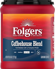 Folgers Coffeehouse Blend Ground Coffee, Medium-Dark Roast, 9.6 Ounces