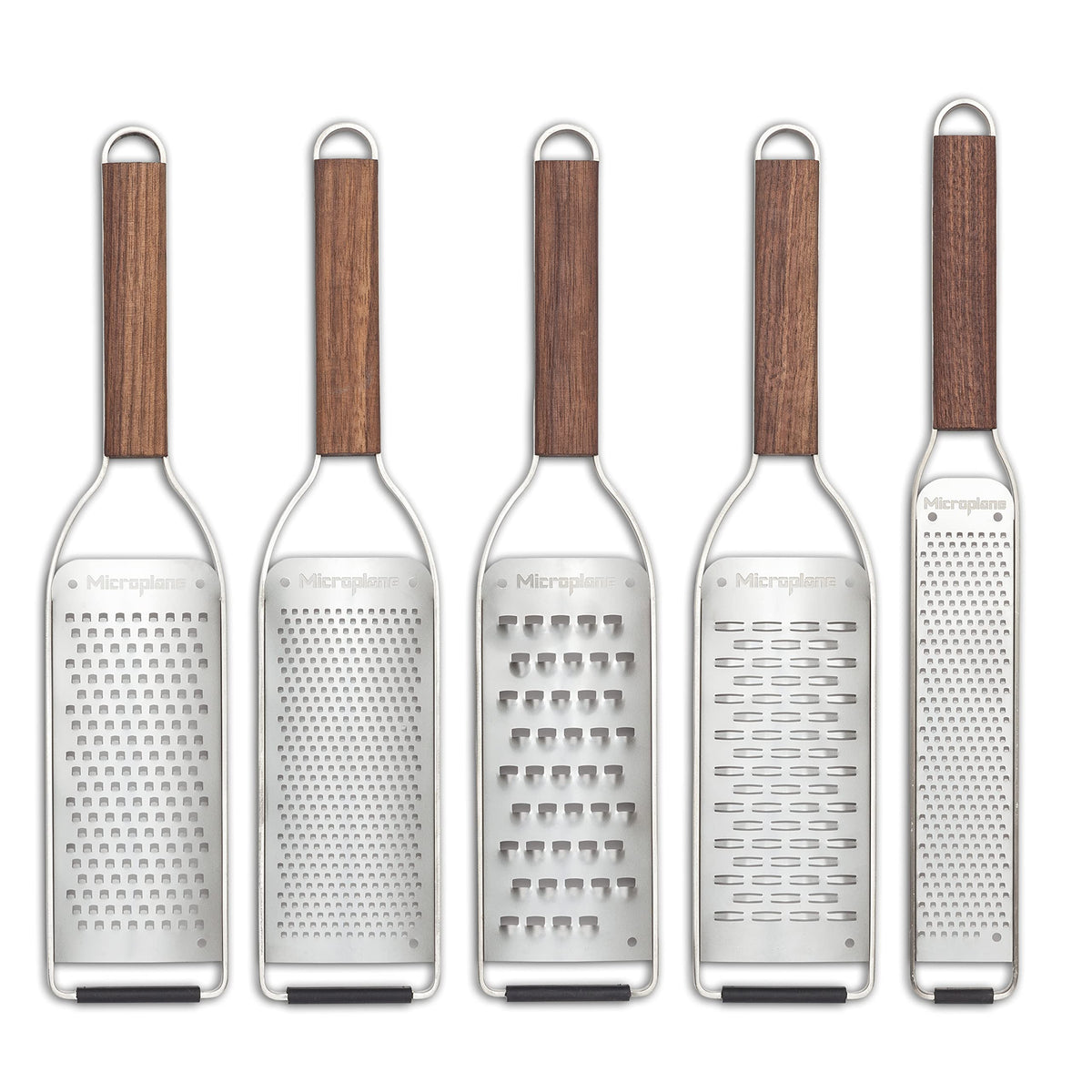 Master Series Wood Handle Stainless Steel Frame Extra Coarse Blade Cheese Grater by Microplane – 18/8, Stainless Steel, Silver, Model 15403