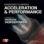 High-Flow Original Lifetime Universal Clamp-On Air Filter: High Performance by K&N – Cotton, Red, Model RU-1042