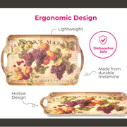 Pimpernel Melamine Serving Tray, Rectangular 19 x 12 Inch, Multicolored Thanksgiving