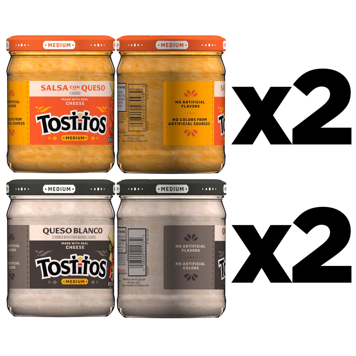 Tostitos Queso / 11.25 Ounce (Pack of 4) / 4 Count Dips, Salsas & Spreads
