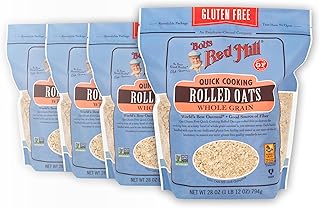 Bob's Red Mill Gluten Free Quick Cooking Rolled Oats, 28oz (4 Pack)