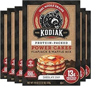 Kodiak Power Cakes Chocolate Chip Pancake & Waffle Mix, High Protein, 6pk