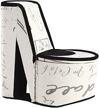 ORE International HBB1842 Stencil High Heel Shoe Hidden Jewelry Box, Letter Print, 9"