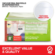 Stock Your Home 8 x 150 Pack of 3 / Clear / 9 Food Storage Bags