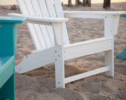 South Beach Adirondack Chair by Polywood – 31.25 x 33.75 x 38.5 inches, Plastic, Lime, Model SBA15LI