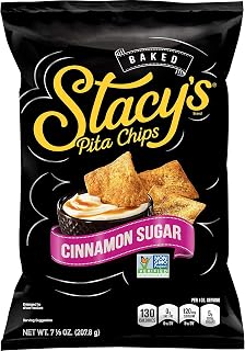 Stacy's Cinnamon Sugar Flavored Pita Chips, 7.33 Ounce (Pack of 12)