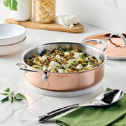 CopperBond® Aura™ 3.5-Quart Professional Copper Covered Braiser/Sauteuse by Hestan – 3.5 Quarts, Copper, Model 31843