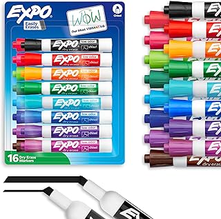 EXPO Dry Erase Markers, Low Odor Ink, Chisel Tip, Whiteboard, Calendar, Organization, Essential Supplies for Office, School, Classroom, Teachers (Pack of 192)