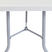 (4 Pack NPS 30 x 72 Heavy Duty Folding Table by National Public Seating – 30 inches x 72 inches x 29.5 inches, Plastic, Grey, Pack of 4