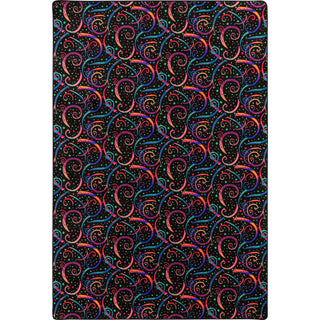 Fluorescent Dynamo 6' x 9' Area Rug by Joy Carpets – 6' x 9' (Rectangular), Nylon, Fluorescent, Model 455Q