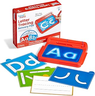 hand2mind Letter Tracing Sensory Pad, Fine Motor Activities, Ages 3+