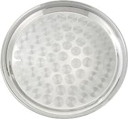 Winco 12" Round Stainless Steel Tray | Or beverages, Great for Appetizers, Desserts, Buffet Displays and Catering