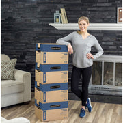 15-Pack Medium Prime HD Moving Boxes with Reinforced Handles by Bankers Box – 15 Pack, Cardboard, 15-Pack, Model 0062805
