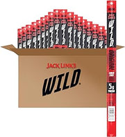 Jack Link's WILD Original Meat Sticks - Ready to Eat Protein Snacks - 5g of Protein per Serving - (20 Pack) 1 oz Meat Snacks