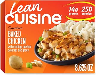 Lean Cuisine Frozen Meal Baked Chicken, Protein Kick Microwave Meal, Microwave Chicken Dinner, Frozen Dinner for One