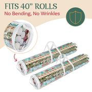 Elf Stor Gift Wrap Organizers, 40.5 x 9 Inches, Clear, Set of 2