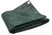 15 Ft. x 15 Ft. Forest Green Tarp - 4.5 Oz. by HARPSTER TARPS – 15 Ft. x 15 Ft., Aluminum, Green, Model G15x15