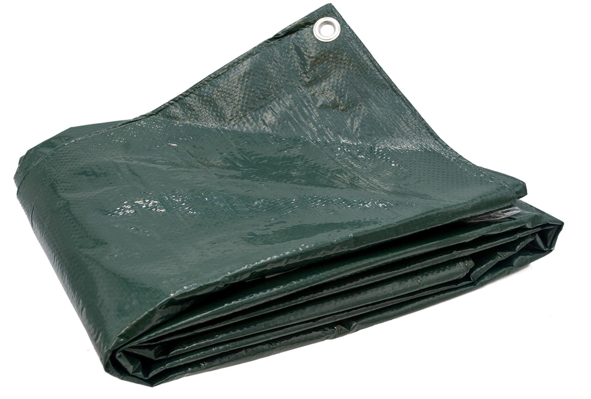 15 Ft. x 15 Ft. Forest Green Tarp - 4.5 Oz. by HARPSTER TARPS – 15 Ft. x 15 Ft., Aluminum, Green, Model G15x15